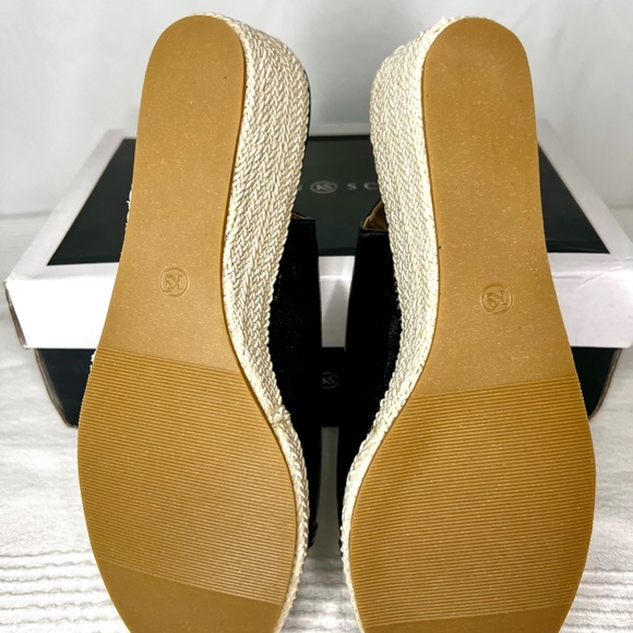 Karen Scott, Dorthaa Wedge Sandals, Black, 6.5 - Picture 6 of 7